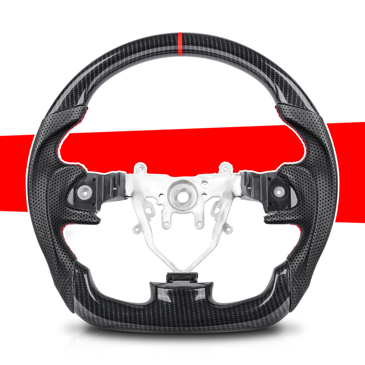 Car Accessories Racing - Volante de fibra de carbono con