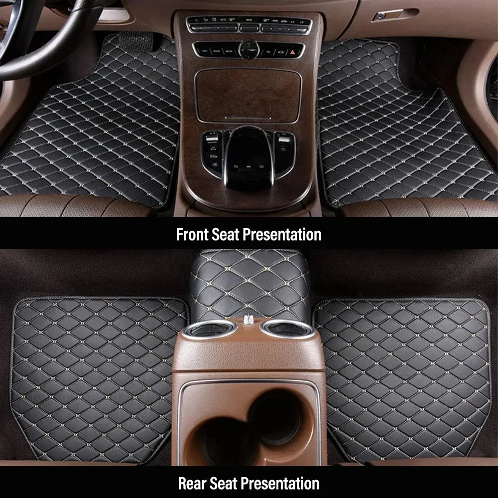 Car Floor Mat Rubber - Alfombrillas para coche, 4 piezas, universales,