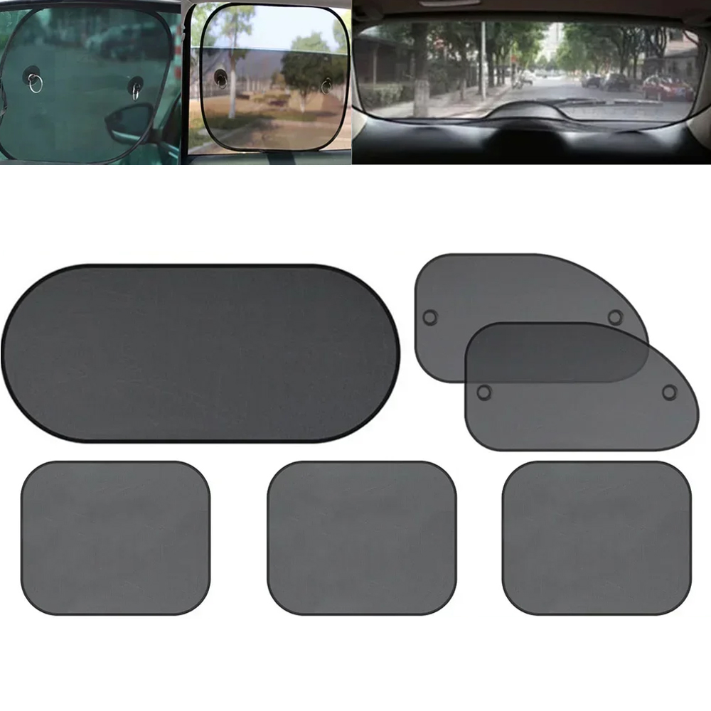 Car Accessories Window - 1 Juego de Cortinas Negras para