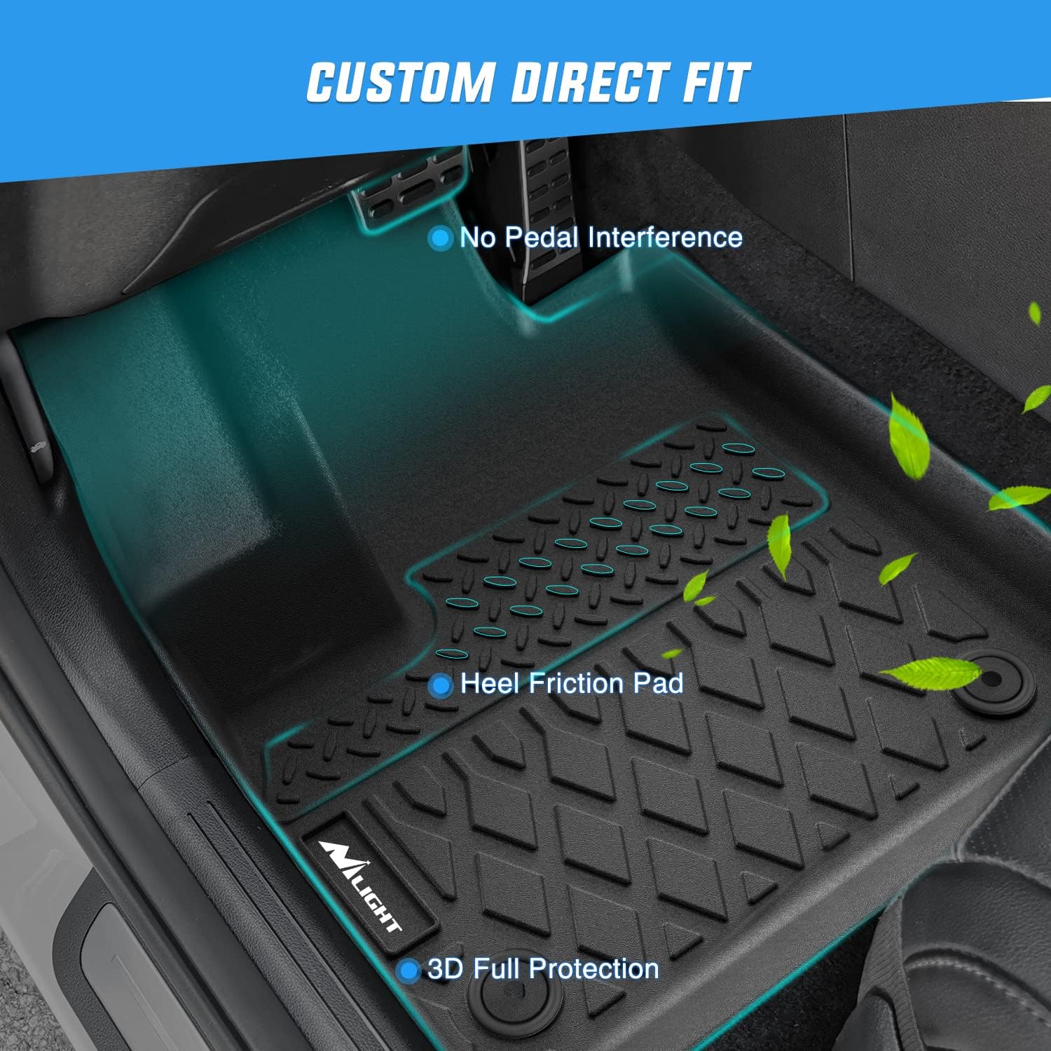 Alfombrillas de TPE Nilight a  - Car Floor Mat Rubber reseña y precio