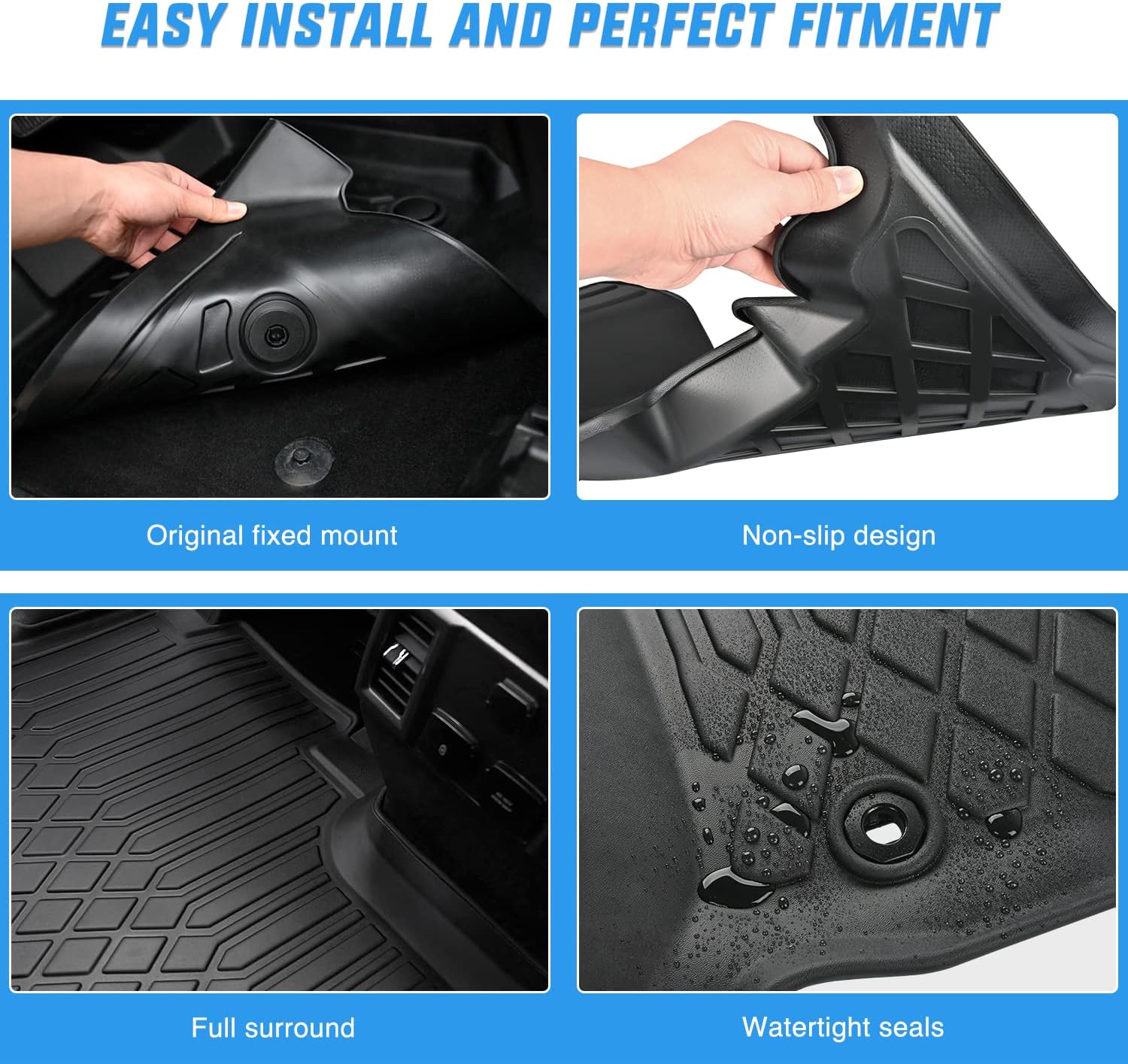 Alfombrillas de TPE Nilight a  - Car Floor Mat Rubber reseña y precio