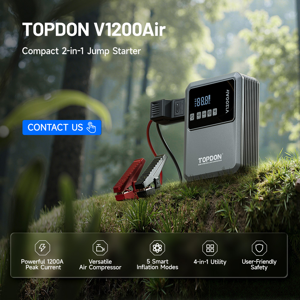 Arrancador de Baterías TOPDON  - Portable Jump Starter reseña y precio