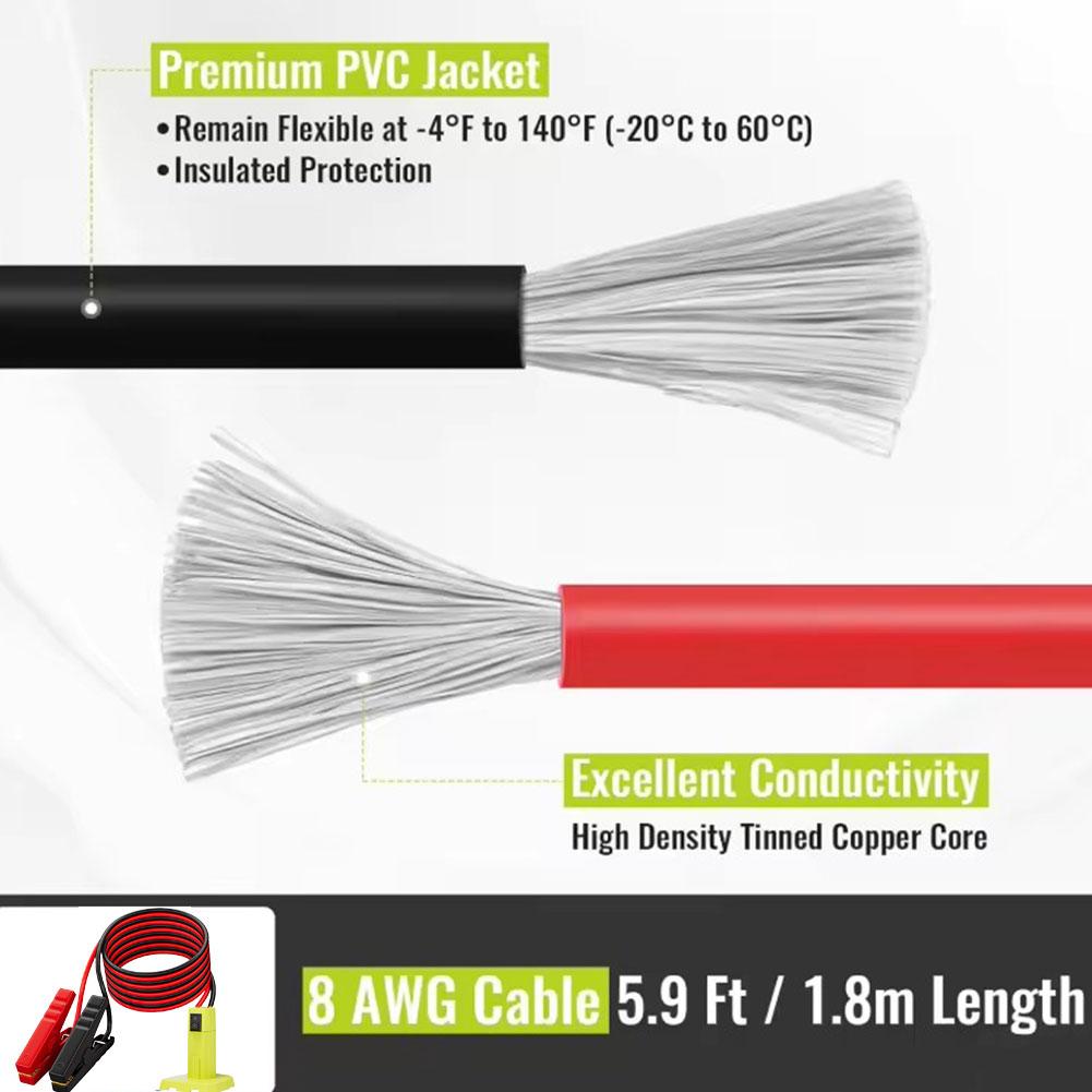 Adaptador de Cables de puente  - Portable Jump Starter reseña y precio
