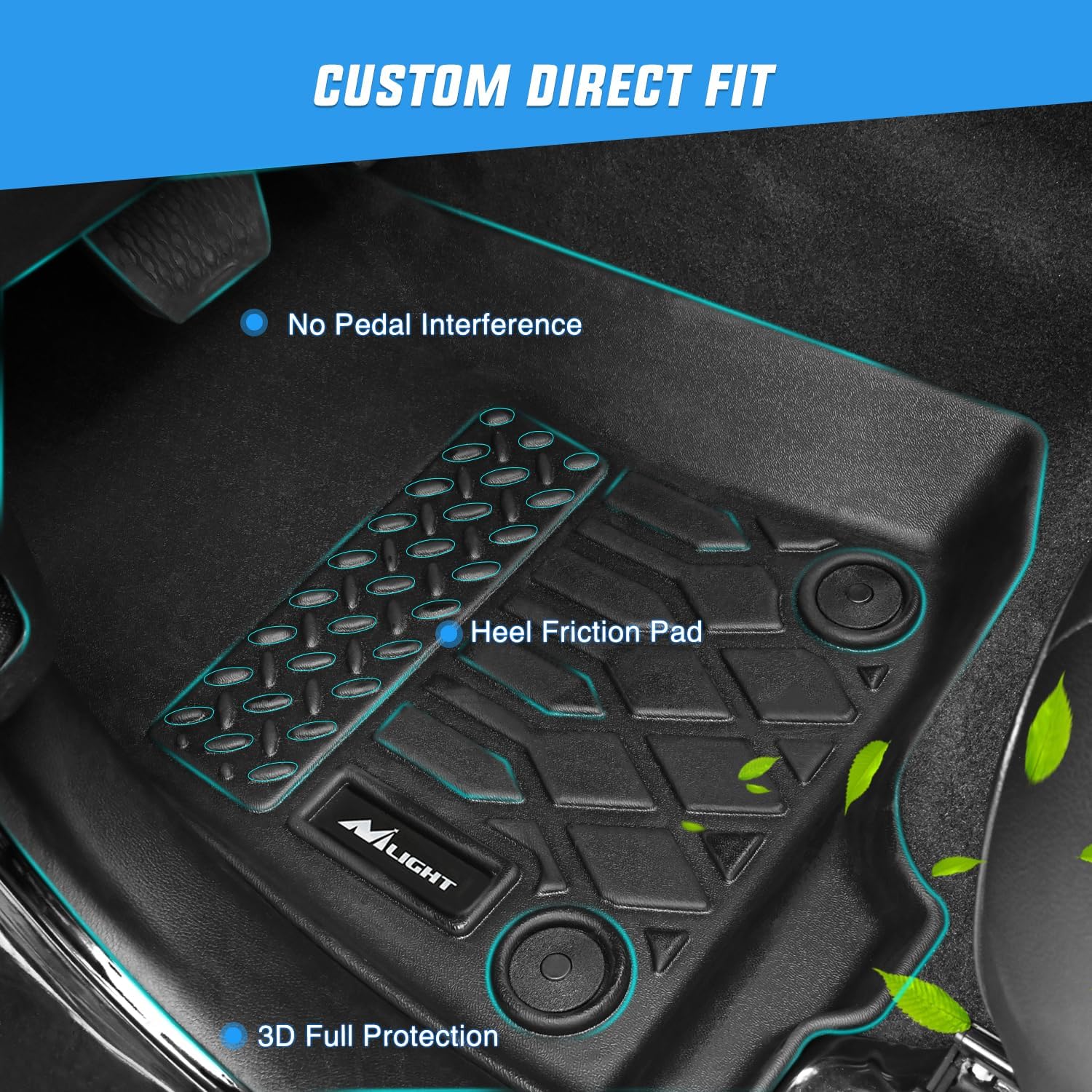 Tapetes de Piso TPE Nilight a  - Car Floor Mat Rubber reseña y precio
