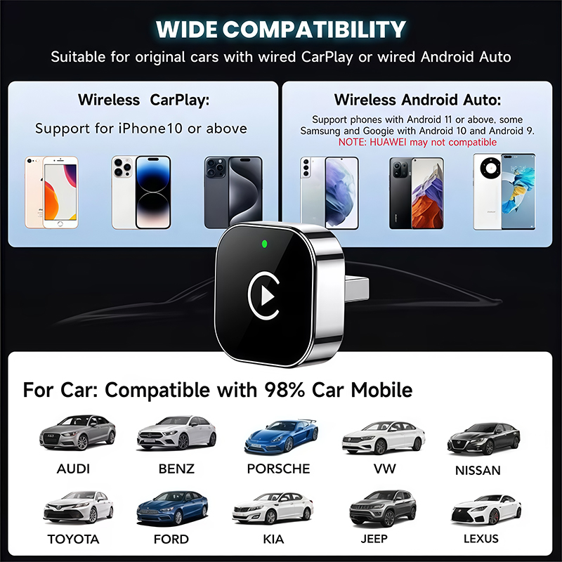 Adaptador Inalámbrico CarPlay  - Car Accessories Usa reseña y precio