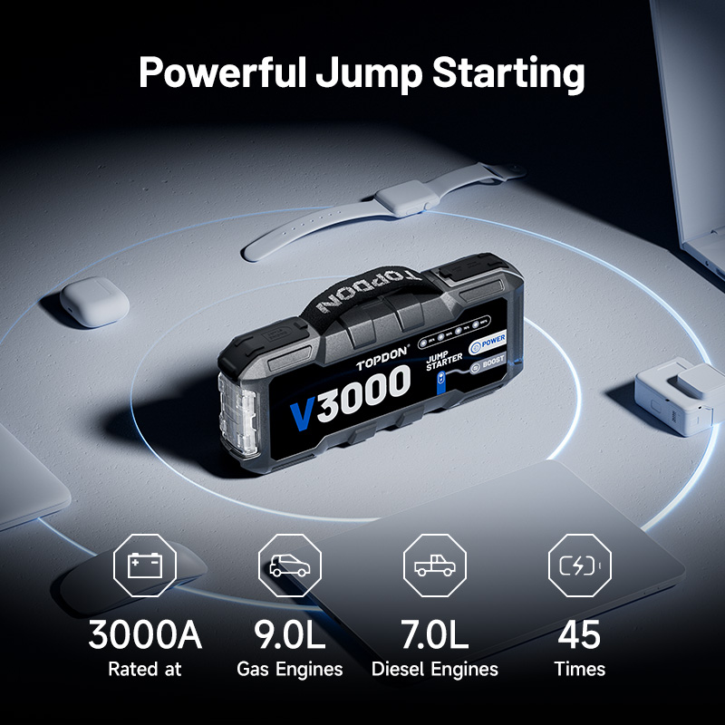 Arrancador de Coches TOPDON V3 - Portable Jump Starter reseña y precio