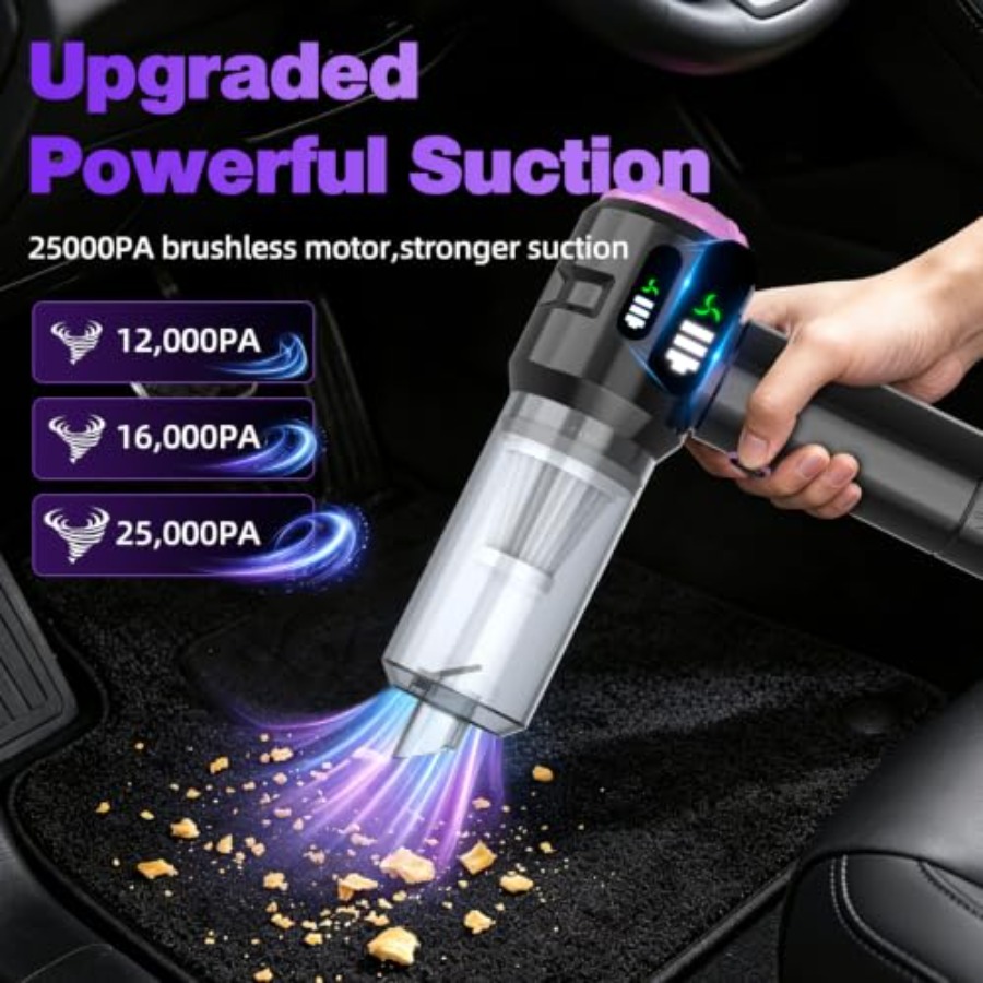 Aspiradora de mano para coche, - Car Vacuum Cleaner reseña y precio