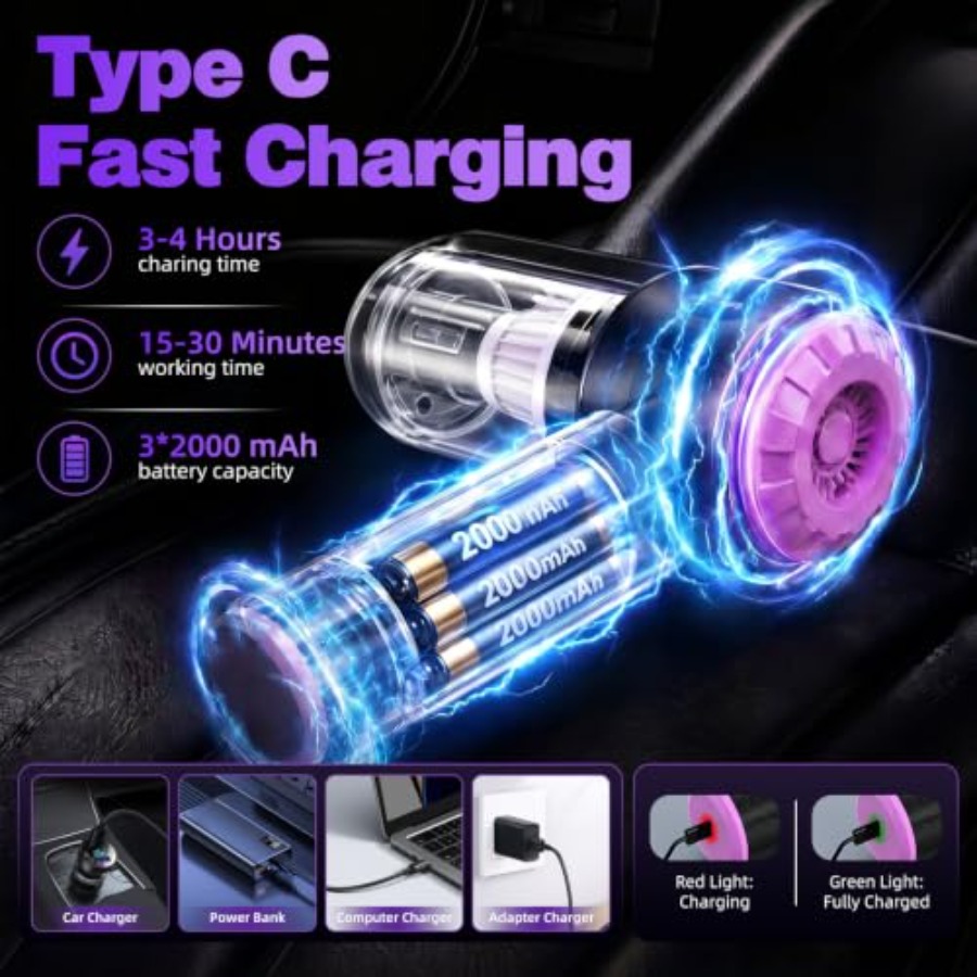 Aspiradora de mano para coche, - Car Vacuum Cleaner reseña y precio