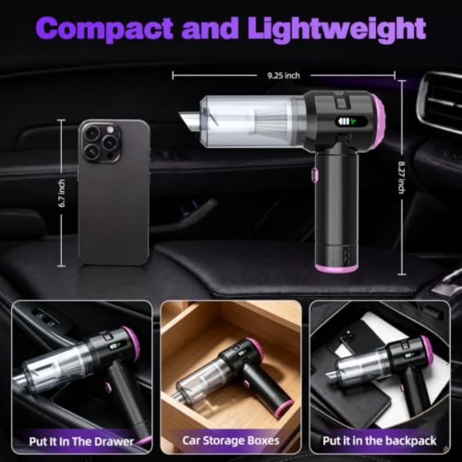 Aspiradora de mano para coche, - Car Vacuum Cleaner reseña y precio