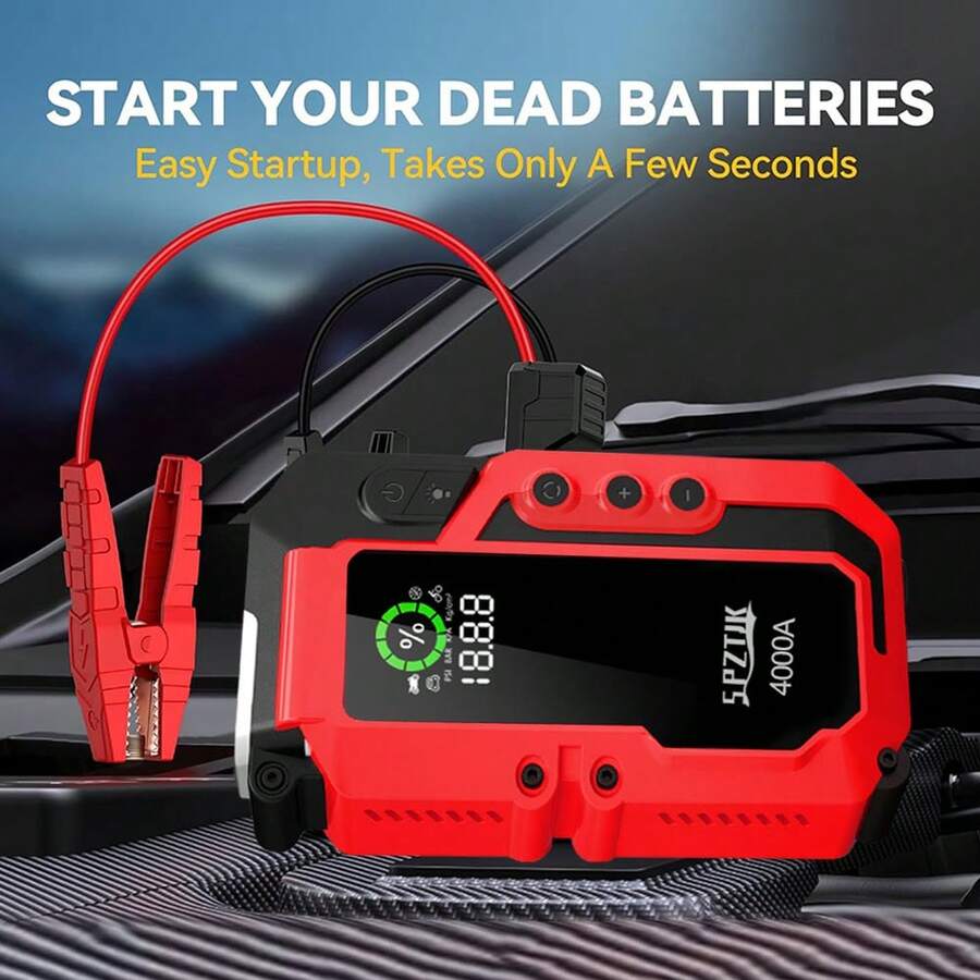 Arrancador de Baterías de Coch - Portable Jump Starter reseña y precio
