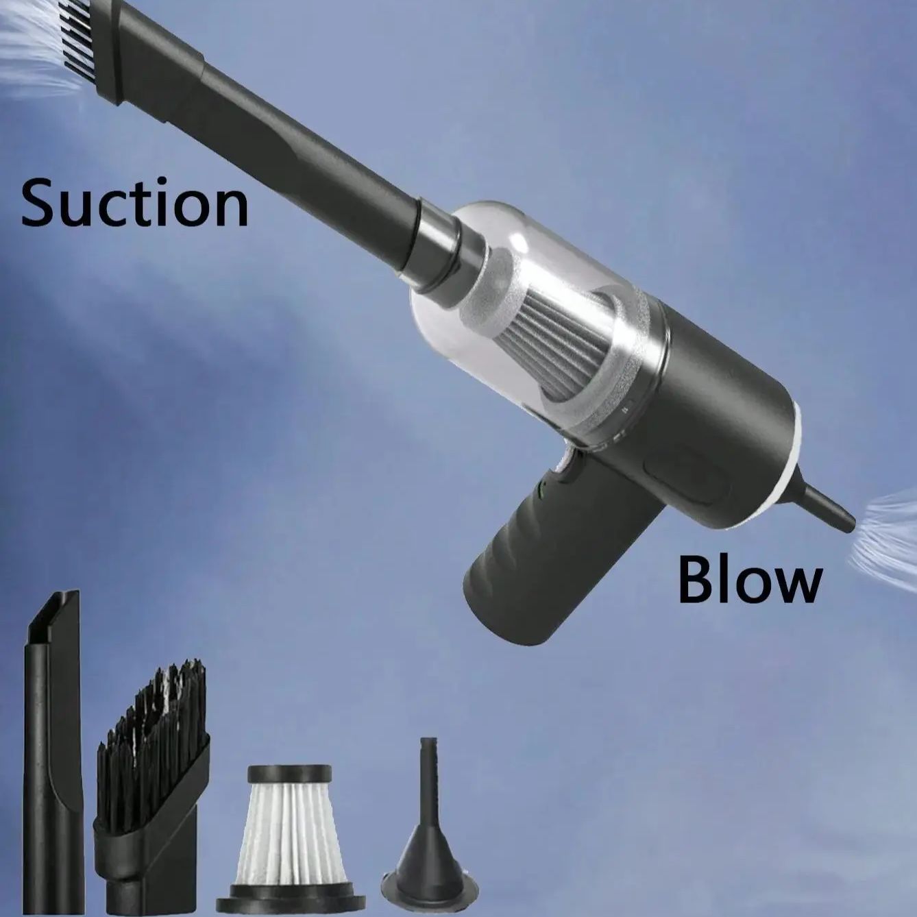 Aspiradora para Motor con carg - Car Vacuum Cleaner reseña y precio