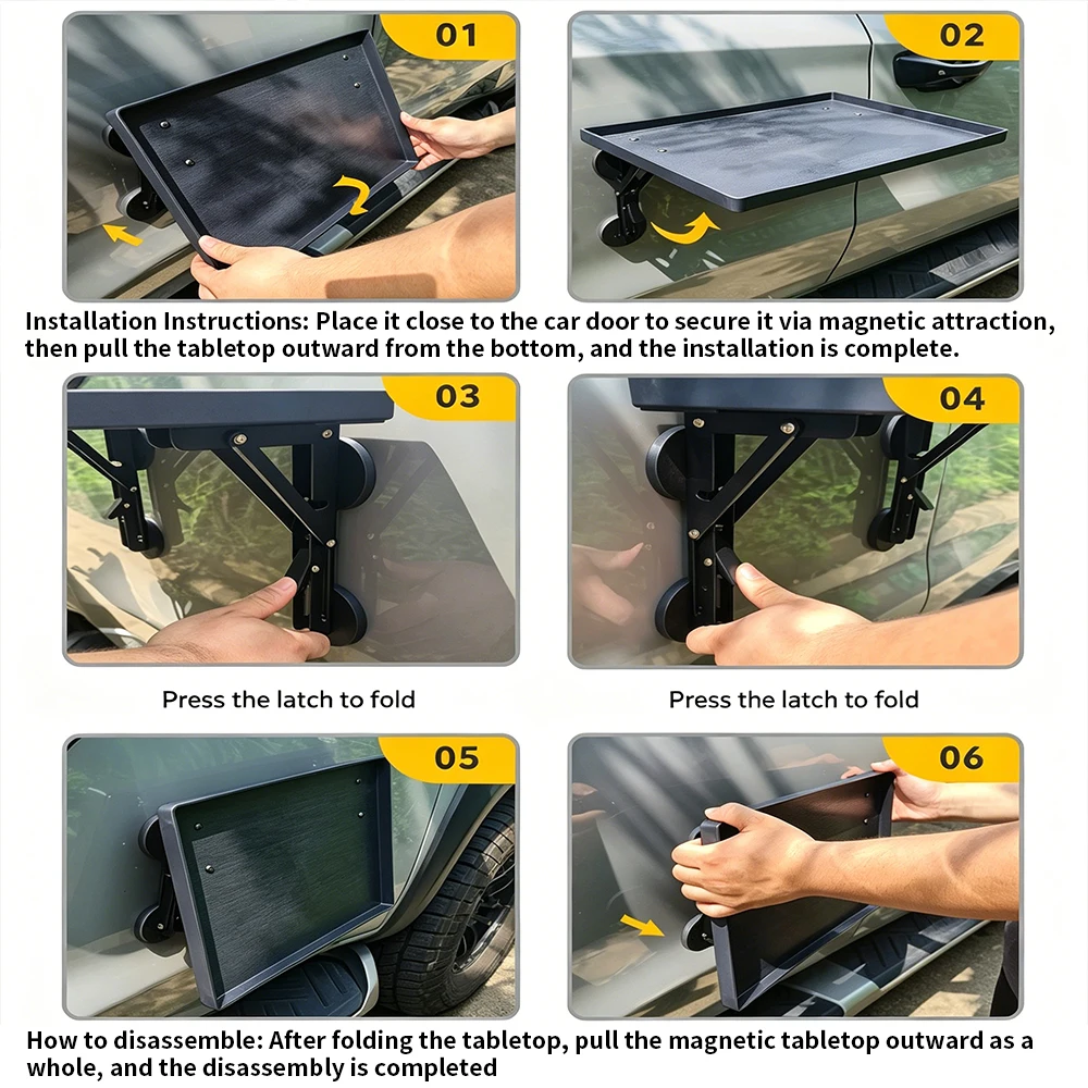 Bandeja Plegable para Puerta L - Car Accessories For Road Trip reseña y precio
