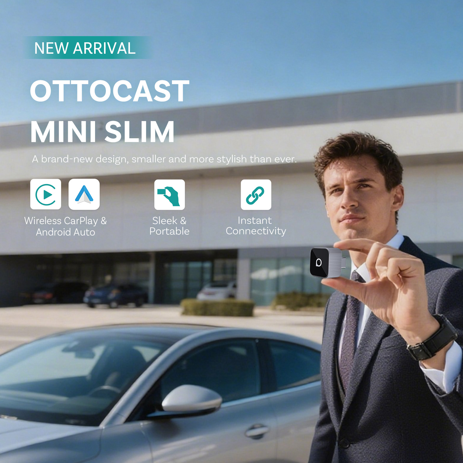 Ottocast Mini Slim Wireless Ca - Car Accessories Usa reseña y precio